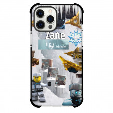 Ninjago Zane Phone Case For iPhone Samsung Galaxy Pixel OnePlus Vivo Xiaomi Asus Sony Motorola Nokia - Zane Collage Ice Background