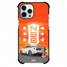 Nascar Phone Case For iPhone Samsung Galaxy Pixel OnePlus Vivo Xiaomi Asus Sony Motorola Nokia - Nascar Brad Keselowski 6 Solomon Plumbing Design Car On Orange Background