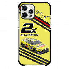 Nascar Phone Case For iPhone Samsung Galaxy Pixel OnePlus Vivo Xiaomi Asus Sony Motorola Nokia - Nascar Joey Logano 2X Champion Pennzoil Branding On Yellow Ford Mustang