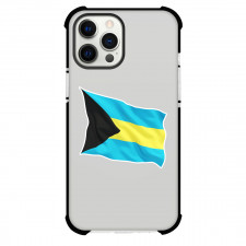 Bahamas Phone Case For iPhone Samsung Galaxy Pixel OnePlus Vivo Xiaomi Asus Sony Motorola Nokia - Bahamas Flag Blowing in Wind Sticker