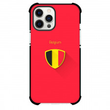 Belgium Phone Case For iPhone Samsung Galaxy Pixel OnePlus Vivo Xiaomi Asus Sony Motorola Nokia - Belgium Flag Logo On Red Background