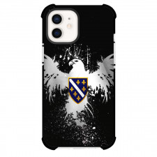 Bosnia and Herzegovina Phone Case For iPhone Samsung Galaxy Pixel OnePlus Vivo Xiaomi Asus Sony Motorola Nokia - Bosnia and Herzegovina Grayscale Flag Poster