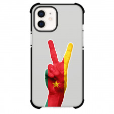Cameroon Phone Case For iPhone Samsung Galaxy Pixel OnePlus Vivo Xiaomi Asus Sony Motorola Nokia - Cameroon Flag On Victory Sign Sticker