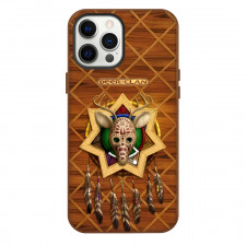 Native American Cherokee Tribe Phone Case For iPhone Samsung Galaxy Pixel OnePlus Vivo Xiaomi Asus Sony Motorola Nokia - Cherokee Tribe Deer Clan Mask Poster