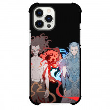 Ne Zha Phone Case For iPhone Samsung Galaxy Pixel OnePlus Vivo Xiaomi Asus Sony Motorola Nokia - Ne Zha And Ao Bing Chinese Cartoon Illustration Art On Black Background