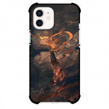 Ne Zha Phone Case For iPhone Samsung Galaxy Pixel OnePlus Vivo Xiaomi Asus Sony Motorola Nokia - Ne Zha Floating On Cloud Anime Art Background