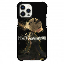 NieR Automata 2B For iPhone Samsung Galaxy Pixel OnePlus Vivo Xiaomi Asus Sony Motorola Nokia - 2B Side Portrait Black Background
