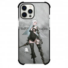 NieR Automata A2 For iPhone Samsung Galaxy Pixel OnePlus Vivo Xiaomi Asus Sony Motorola Nokia - A2 Holding Sword Raining Background