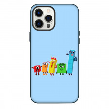 Numberblocks Phone Case For iPhone Samsung Galaxy Pixel OnePlus Vivo Xiaomi Asus Sony Motorola Nokia - Characters Smile Portrait In Sky Blue Background