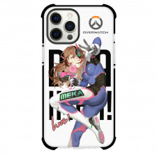 Overwatch D Va Phone Case For iPhone Samsung Galaxy Pixel OnePlus Vivo Xiaomi Asus Sony Motorola Nokia - D Va Side Portrait Illustration On White Background