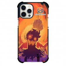 Overwatch Junkrat Phone Case For iPhone Samsung Galaxy Pixel OnePlus Vivo Xiaomi Asus Sony Motorola Nokia - Junkrat Portrait On Fire Background