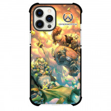 Overwatch Phone Case For iPhone Samsung Galaxy Pixel OnePlus Vivo Xiaomi Asus Sony Motorola Nokia - Junkrat And Roadhog Falling Illustration