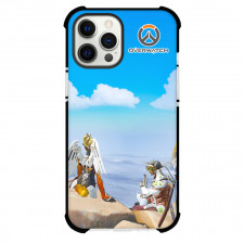 Overwatch Phone Case For iPhone Samsung Galaxy Pixel OnePlus Vivo Xiaomi Asus Sony Motorola Nokia - Mercy And Genji Sitting