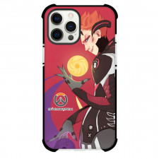 Overwatch Moira Phone Case For iPhone Samsung Galaxy Pixel OnePlus Vivo Xiaomi Asus Sony Motorola Nokia - Moira Side Portrait On Red Background
