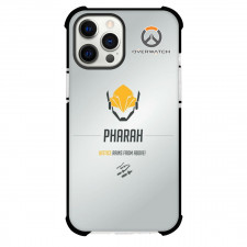 Overwatch Pharah Phone Case For iPhone Samsung Galaxy Pixel OnePlus Vivo Xiaomi Asus Sony Motorola Nokia - Pharah Symbol Minimalist On Silver Background