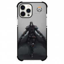 Overwatch Reaper Phone Case For iPhone Samsung Galaxy Pixel OnePlus Vivo Xiaomi Asus Sony Motorola Nokia - Reaper Attack Mode Portrait On Grey Background
