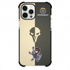 Overwatch Reaper Phone Case For iPhone Samsung Galaxy Pixel OnePlus Vivo Xiaomi Asus Sony Motorola Nokia - Reaper Jumping Chibi Art Sticker