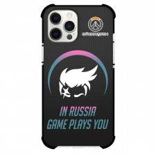 Overwatch Zarya Phone Case For iPhone Samsung Galaxy Pixel OnePlus Vivo Xiaomi Asus Sony Motorola Nokia - Zarya Symbol On Black Background
