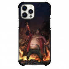 One Piece Black Beard Phone Case For iPhone and Samsung Galaxy Devices - Black Beard Fighting Ace Illustration