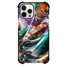 One Piece Buggy Phone Case For iPhone and Samsung Galaxy Devices - Buggy Fighting Pose Illustration