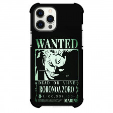 One Piece Roronoa Zoro Phone Case For iPhone Samsung Galaxy Pixel OnePlus Vivo Xiaomi Asus Sony Motorola Nokia - Roronoa Zoro Wanted Poster Black Background