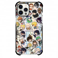 One Punch Man Phone Case For iPhone and Samsung Galaxy Devices - One Punch Man Characters Collage Chibi Art