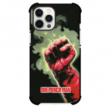 One Punch Man Phone Case For iPhone and Samsung Galaxy Devices - One Punch Man Make A Fist On Black Background