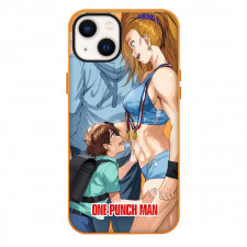 One Punch Man Mizuki Phone Case For iPhone and Samsung Galaxy Devices - Mizuki Side Portrait Hug A Kid Emperor