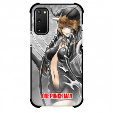 One Punch Man Mosquito Girl Phone Case For iPhone and Samsung Galaxy Devices - Mosquito Girl Portrait On The Gray Background