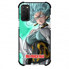 One Punch Man Psykos Phone Case For iPhone and Samsung Galaxy Devices - Psykos Portrait Angry On Green Background