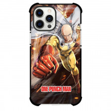One Punch Man Saitama Phone Case For iPhone and Samsung Galaxy Devices - Saitama Attack Mode Illustration