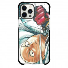 One Punch Man Saitama Phone Case For iPhone and Samsung Galaxy Devices - Saitama Ready To Punch Comic Art