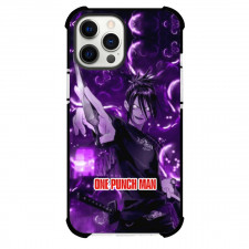 One Punch Man Sonic Phone Case For iPhone and Samsung Galaxy Devices - Sonic Hold The Dagger On Purple Background