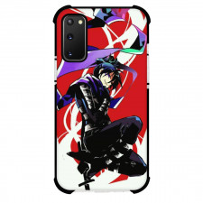One Punch Man Sonic Phone Case For iPhone and Samsung Galaxy Devices - Sonic Side Portrait On Red White Background