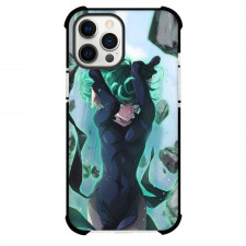 One Punch Man Tatsumaki Phone Case For iPhone and Samsung Galaxy Devices - Tatsumaki Portrait On Stone Background