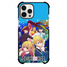 Oshi No Ko Phone Case For iPhone Samsung Galaxy Pixel OnePlus Vivo Xiaomi Asus Sony Motorola Nokia - Characters Blue Background