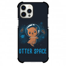 Otter Space Phone Case For iPhone Samsung Galaxy Pixel OnePlus Vivo Xiaomi Asus Sony Motorola Nokia - Chibi Otter Space, Blue Background