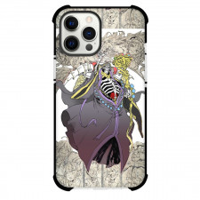 Overlord Ainz Ooal Gown Phone Case For iPhone Samsung Galaxy Pixel OnePlus Vivo Xiaomi Asus Sony Motorola Nokia - Ainz Ooal Gown Standing Characters Cartoon Background
