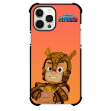 PJ Masks Power Heroes Armadylan Phone Case For iPhone And Samsung Galaxy - Armadylan Standing On Orange Background