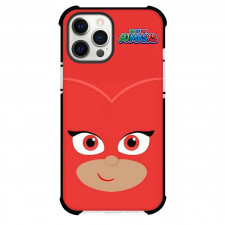 PJ Masks Power Heroes Owlette Phone Case For iPhone And Samsung Galaxy - Owlette Avatar Red Background