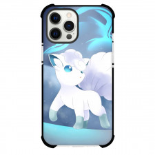 Pokemon Alolan Vulpix Phone Case For iPhone Samsung Galaxy Pixel OnePlus Vivo Xiaomi Asus Sony Motorola Nokia - Alolan Vulpix Walking Blue Flares Background