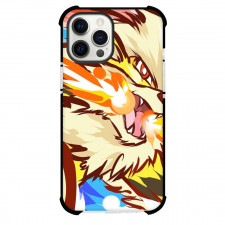 Pokemon Arcanine Phone Case For iPhone Samsung Galaxy Pixel OnePlus Vivo Xiaomi Asus Sony Motorola Nokia - Arcanine Throwing Flame Watercolor Art