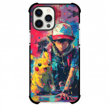 Pokemon Phone Case For iPhone Samsung Galaxy Pixel OnePlus Vivo Xiaomi Asus Sony Motorola Nokia - Ash Pikachu Painting Illustration