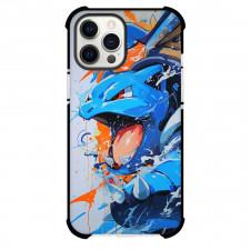 Pokemon Blastoise Phone Case For iPhone Samsung Galaxy Pixel OnePlus Vivo Xiaomi Asus Sony Motorola Nokia - Pokemon Blastoise Graffiti Inspired Brushstrokes Art Poster