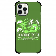 Pokemon Phone Case For iPhone Samsung Galaxy Pixel OnePlus Vivo Xiaomi Asus Sony Motorola Nokia - Bug Catching Contest Green Background