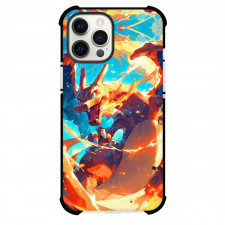 Pokemon Charizard Phone Case For iPhone Samsung Galaxy Pixel OnePlus Vivo Xiaomi Asus Sony Motorola Nokia - Charizard Fighting Blue Sky Background