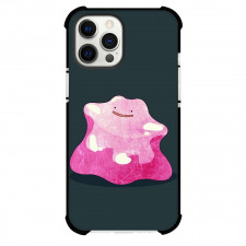 Pokemon Ditto Phone Case For iPhone Samsung Galaxy Pixel OnePlus Vivo Xiaomi Asus Sony Motorola Nokia - Ditto Pink Slime Black Background