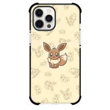 Pokemon Eevee Phone Case For iPhone Samsung Galaxy Pixel OnePlus Vivo Xiaomi Asus Sony Motorola Nokia - Eevee Line Art Pattern Background