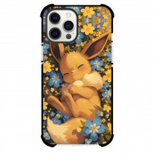 Pokemon Eevee Phone Case For iPhone Samsung Galaxy Pixel OnePlus Vivo Xiaomi Asus Sony Motorola Nokia - Eevee Sleeping on Flowers
