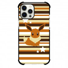Pokemon Eevee Phone Case For iPhone Samsung Galaxy Pixel OnePlus Vivo Xiaomi Asus Sony Motorola Nokia - Eevee Stripes Background